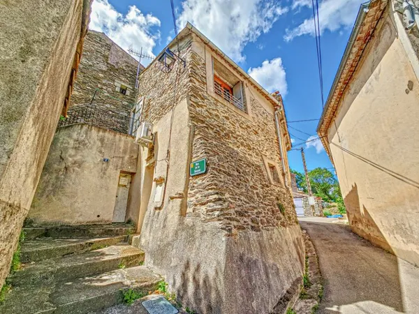 Une petite maison pleine de charme, entièrement rénovée, avec terrasse et vue dégagée au coeur du vi