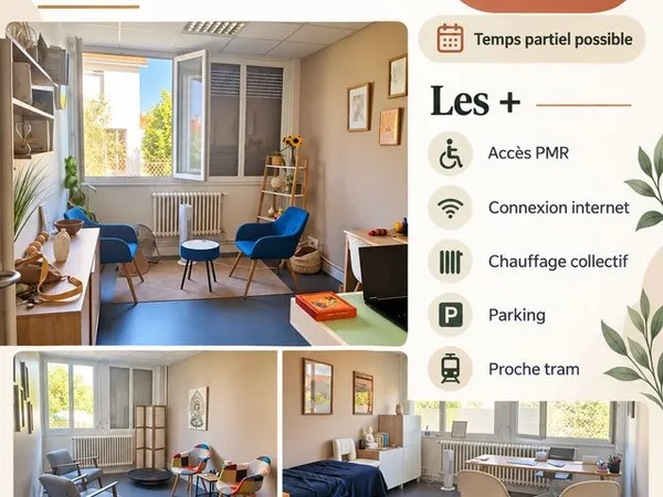Bureau à louer - Cabinet partagé - 300 CC