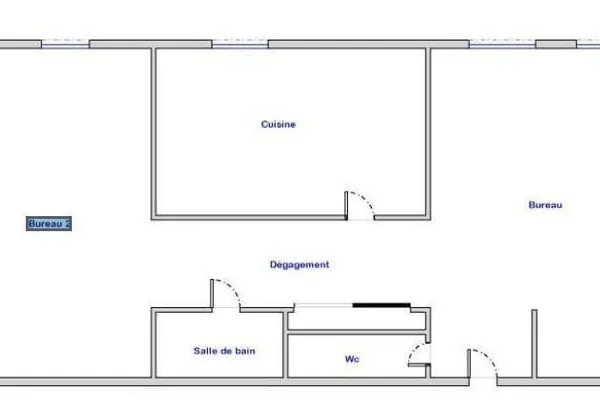 Appartement 2 pièces 65 m²