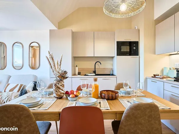 T3 43 m² meublé, 2 chambres - bail mobilité 1 à 10 mois