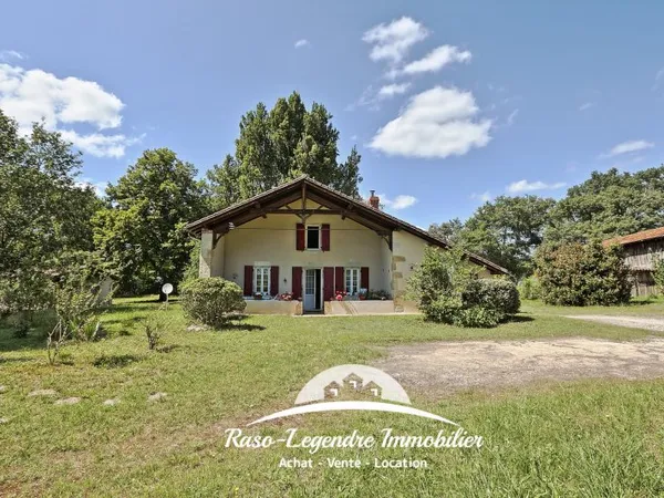Airial landais avec Ferme landaise - Maison - Bergerie - 3,7 hectares