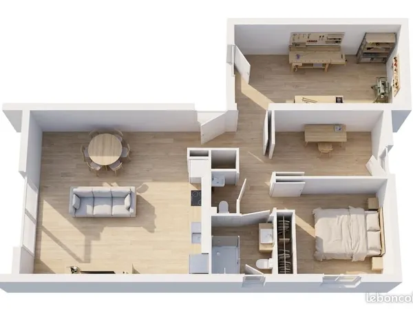 Maison 2 pièces 48 m²
