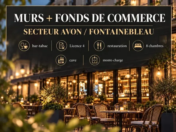 Bar-tabac - restauration - secteur Fontainebleau/Avon
