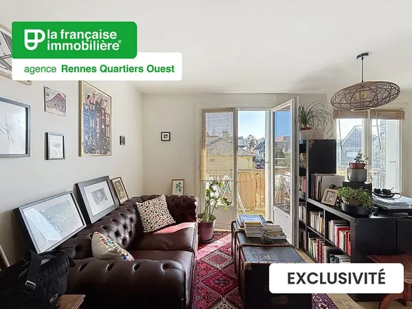 2 pièces - à vendre - balcon - parking - Rennes quartier Cleunay