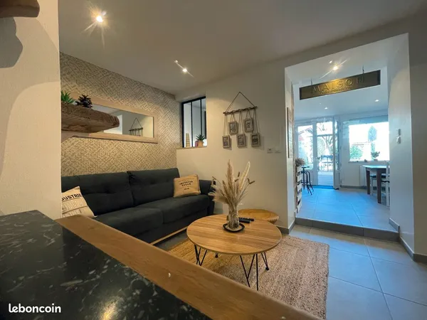 Charmant T2 meublé avec jardin & terrasse - Hyper-centre Casteljaloux