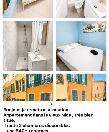 Colocation vieux Nice idéalement situé