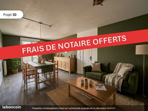 Rantigny : Appartement 4 pièces avec balcon