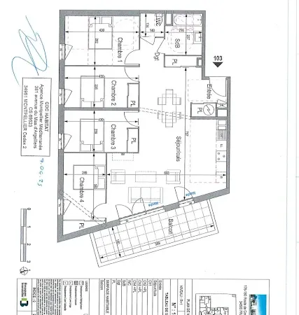 Appartement 5 pièces 96 m²