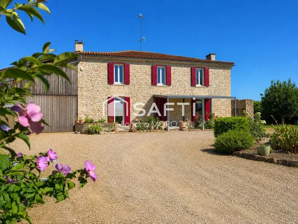 Grande maison en pierre de 185 m² avec logement indépendant, dépendances et environnement privilégié