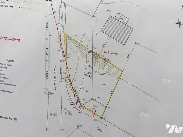 Terrain 418 m²