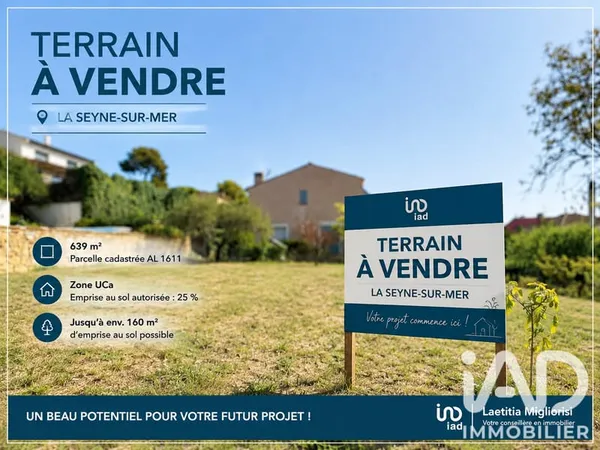 Terrain 639 m²