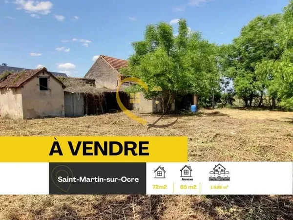 TERRAIN AVEC BÂTI À RÉNOVER - St MARTIN SUR OCRE 45500🌳