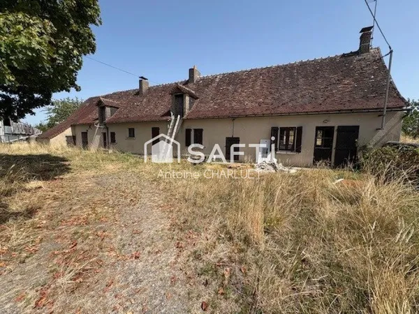 Longère habitable de 85m² avec terrain de 14290m²