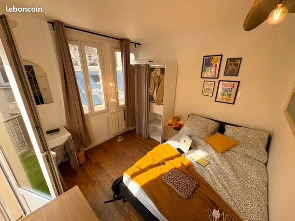 Chambre 1 pièce 16 m²