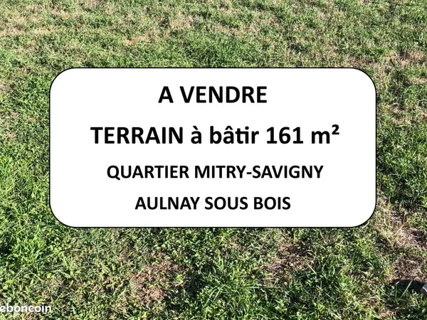 Terrain à bâtir 161 m²