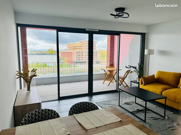 F2 meublé 48 m2 + 9 m2 balcon Strasbourg