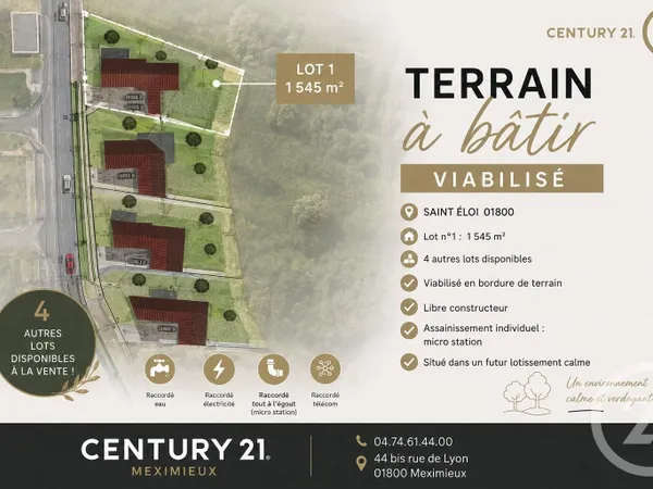 Terrain 1545 m²