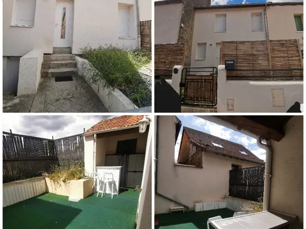 Maison de bourg, terrasse, 2 chambres