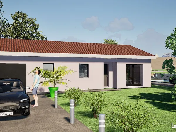 Maison neuve 3 chambres + garage 85,45m² sur terrain de 673 m²