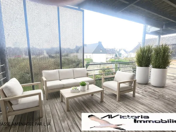 Appartement avec beau balcon terrasse, dans résidence récente