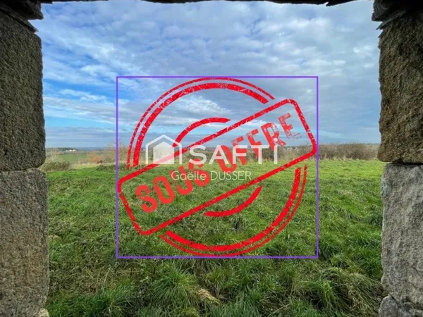 Dépendances en pierres sur un terrain de 4 ha