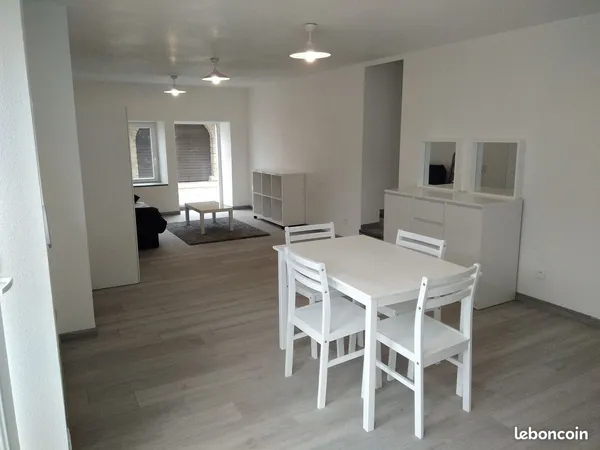 Appartement T2 meublé de 47 m2 en rez de chaussée avec parking privatif