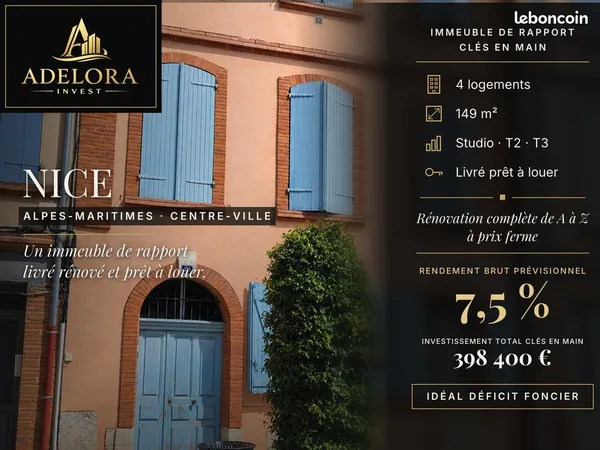 Immeuble de rapport 8 pièces 149 m²