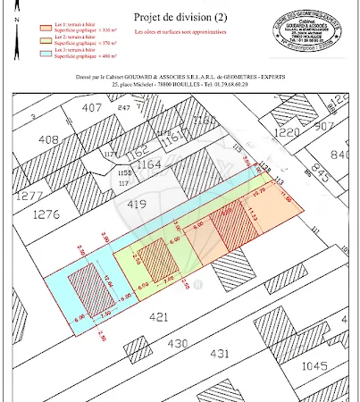 Terrain 480 m²