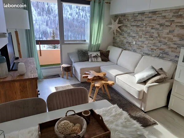 Centre, Joli studio vue pistes balcon 23 m² 4 couchages