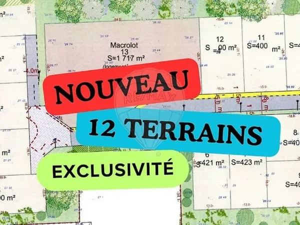 Terrain 400 m²