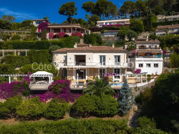 Vallauris villa vue mer panoramique avec piscine et dépendance p