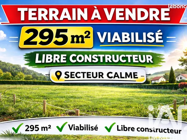 Terrain 295 m² Talence