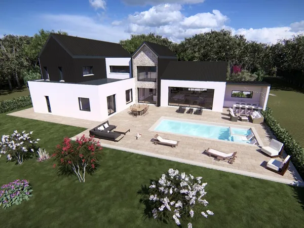 Terrain + maison 300 m²