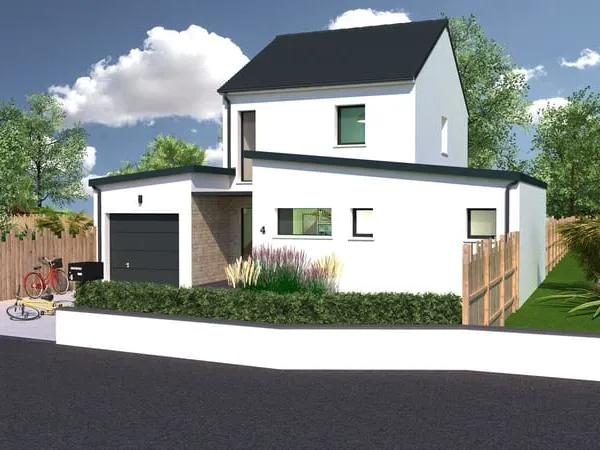 Projet de maison de 113 m² à Nantes.