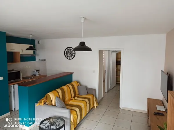 T2 meublé de 42 m² avec terrasse et parking
