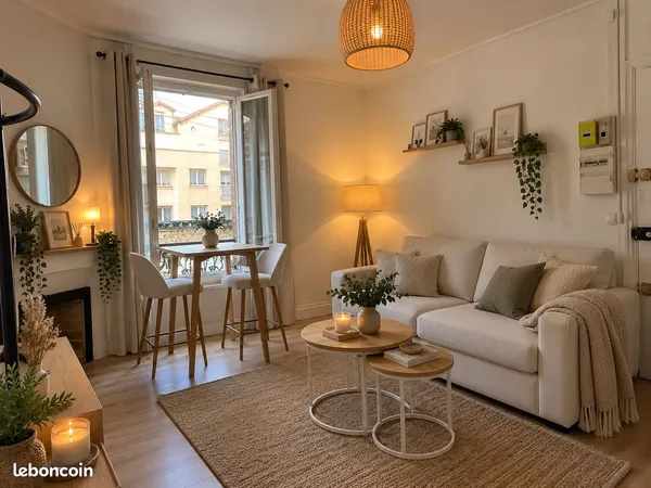 Appartement rénové & meublé - 2 pièces - 29m2