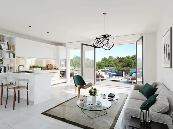 3 PIECES DE 66 M2 AVEC GRAND BALCON DE 14M2 PROCHE DU METRO