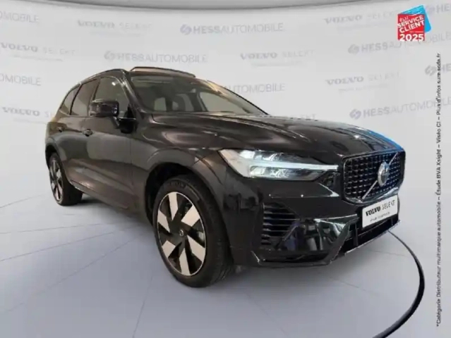 Volvo Xc60 t6 hybride rechargeable 253 + 145ch ultra style dark geartronic 8 awd sieges chauf/cuir volant — photo 3