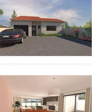 Terrain avec plan pour plain-pied