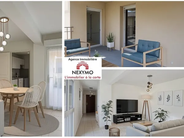 Appartement T3 avec garage fermé et terrasse, à proximité de
