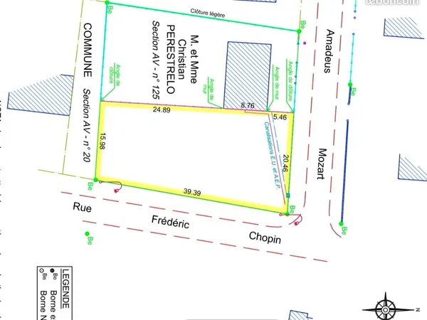 Terrain 714m2 constructible