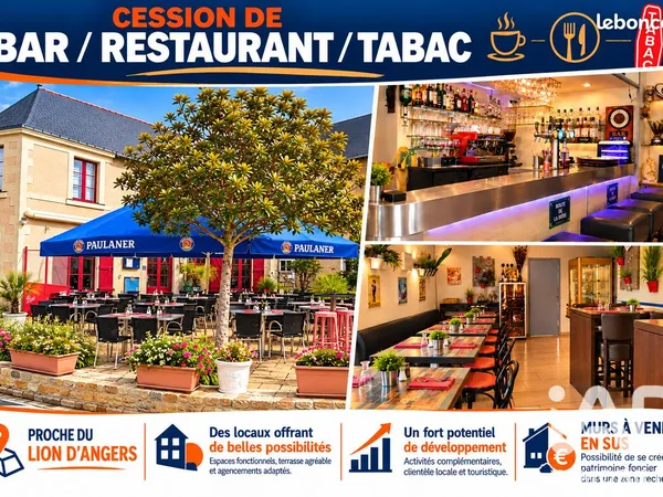 Bar, brasserie, tabac 110 m² Chenillé-Champteussé