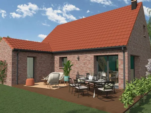 Terrain + maison 93 m²