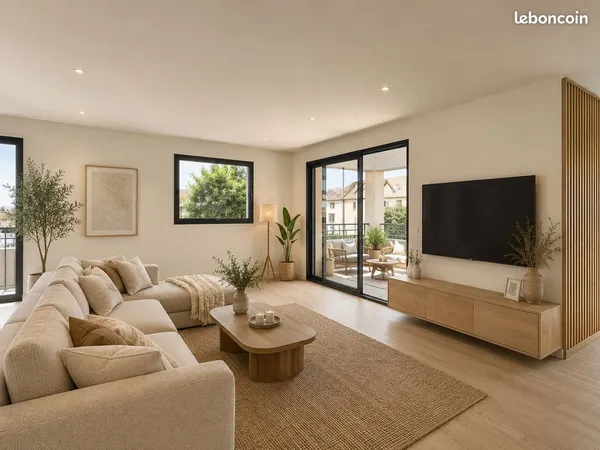 Appartement f4 neuf de 80,10 m² avec terrasse et 2 stationnements - angevillers