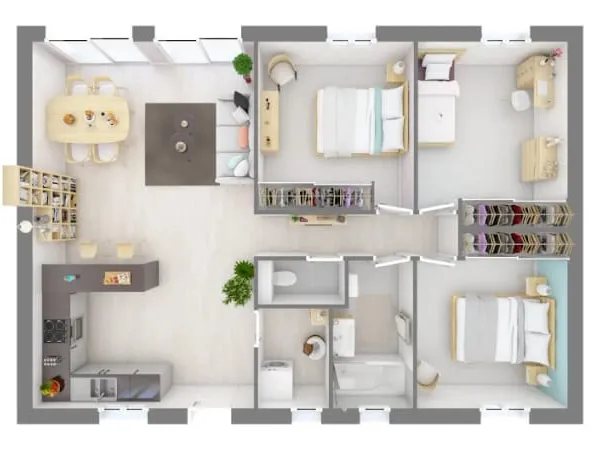 Maison neuve 5 pièces 85 m²