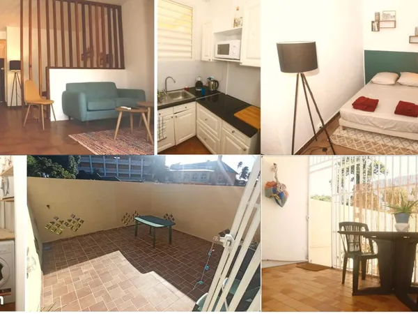 Appartement T1Bis meublé avec grande terrasse privative