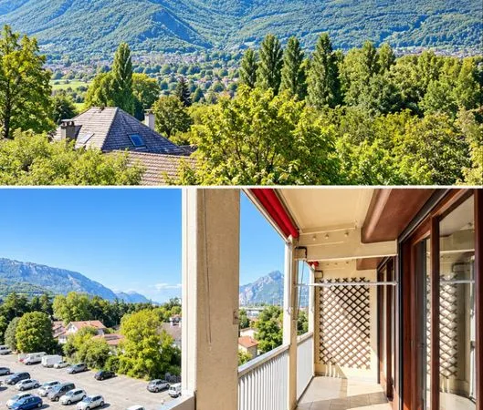 Appartement T2 de 55 M2 - balcon 15 M2 - VUE PANORAMIQUE SUR LE VERCORS - Secteur Libération
