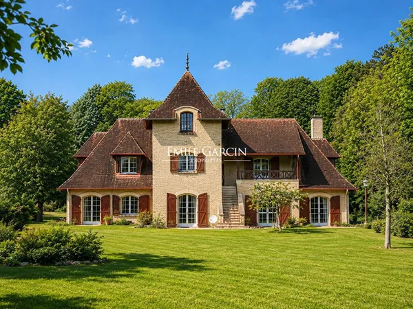 A Vendre - Normandie - Courseulles-Sur-Mer - Propriété de caractère au calme absolu traversé par une