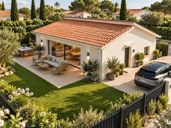 Maison neuve plain pied à saint brès sur parcelle de 300m2