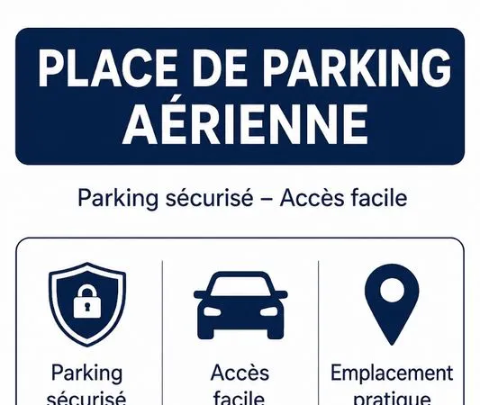 Place de parking aérienne à louer - Résidence sécurisée La Roseraie